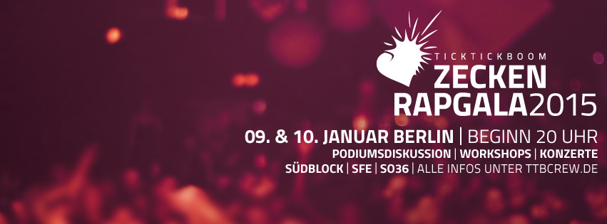 Titelbild der Zeckenrap-Gala 2015